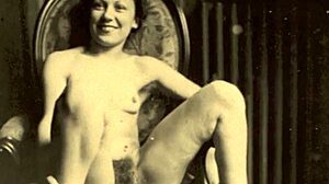 Vintage erotika: Baka dlakava pička se žestoko jebe u HD videu