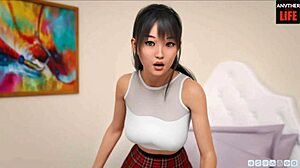 Filles asiatiques interactives POV dans Lust Academy saison 2 épisode 61